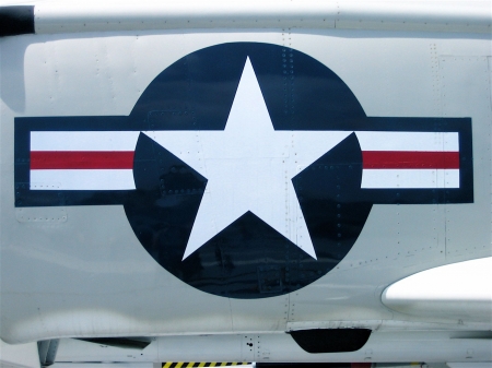 The US Military Star and Stripes aircraft crest.