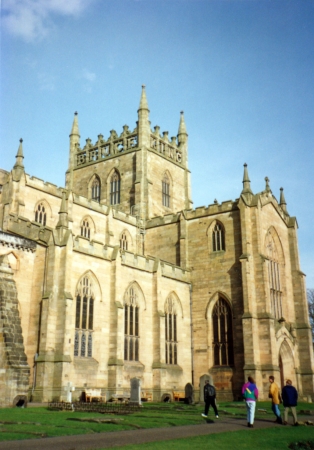 A view of Dunfermline Abbey in Scotland, UK.