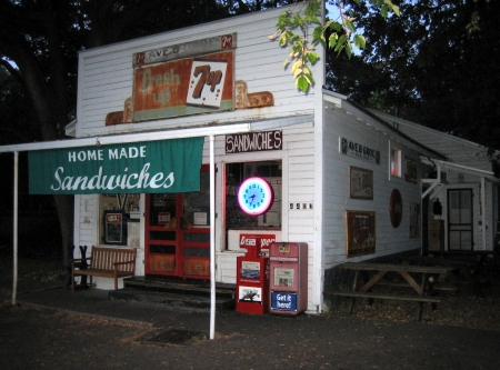 A quaint little sandwich shop on Avenue B in Austin, Texas.