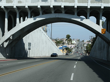 The George Street Bridge in the Hillcrest area of San Diego, CA.