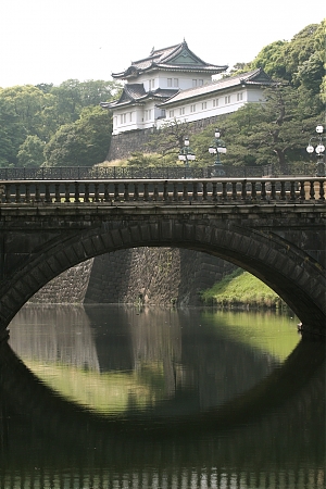 A pretty view of the Imperial Palace in Japan.