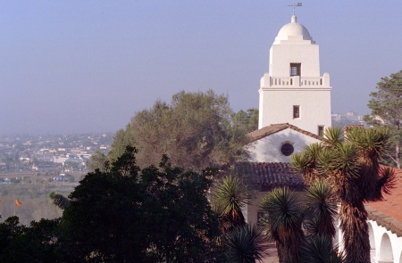 A nice overlook from the top of Presidio Hill in San Diego, CA.