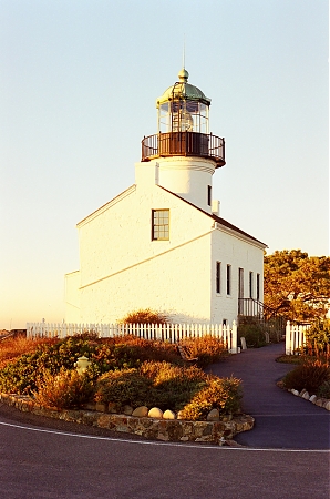 The Point Loma lighthouse in San Diego, CA