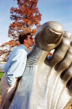 Goofing around in Hains Point, Washington DC