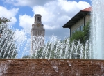 A view of the Eastern side of the University of Texas tower.
